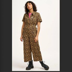 Lucy & Yak Leopard Jumpsuit Petite
